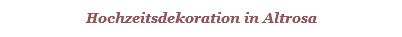 Hochzeitsdekoration in Altrosa